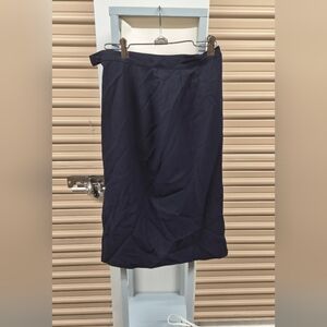 Elegant Navy Pencil Skirt